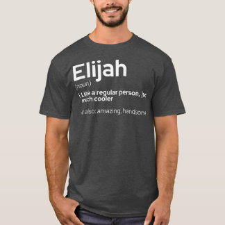 T-shirt Homme Drôle Personnalisé Prénom Elijah 