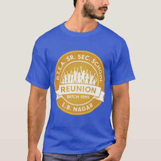 T-shirt homme DTEA LBN 1995 Or sur Bleu Blanc