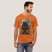 T-shirt homme éffrayant Halloween Treehouse (Devant entier)