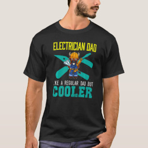 T-shirt Homme Électricien Papa Comme Un Père Régulier Mais