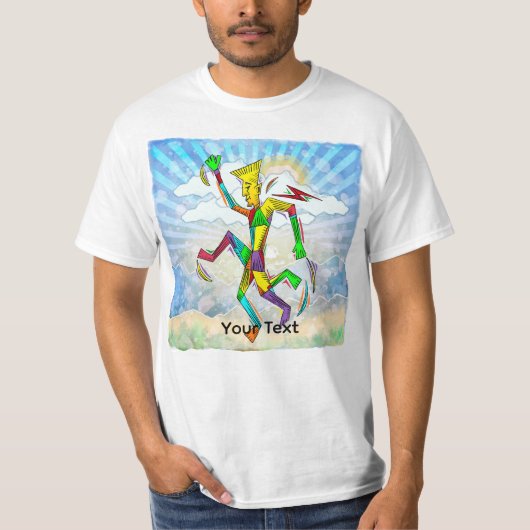 T-shirt Homme en course (Devant)