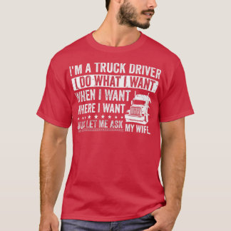T-shirt Homme en détresse Je suis conducteur de camion Je