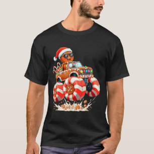 T-shirt Homme en pain d'épice de camion monstre de Noël