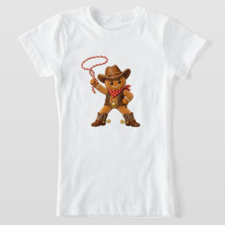 T-Shirt Homme en pain d'épices cowboy Noël