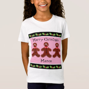 T-Shirt Homme en pain d'épices de Noël mignon personnalisé