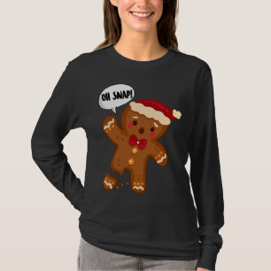 T-shirt Homme en pain d'épices Oh Snap ! Noël drôle