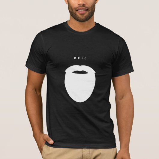 T-shirt Homme épique de barbe (Devant)
