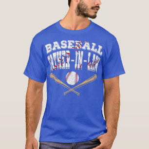 T-shirt Homme Famille Baseball PèreInLaw Aîné De Baseball