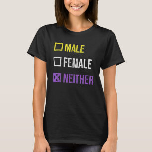 T-shirt Homme Femme Aucune Fierté Non binaire Non Binary F