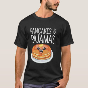 T-shirt Homme Femme Crêpe Cool Pyjama Petit Déjeuner Dodo