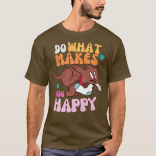 T-shirt homme/femme 'Happy Labrador Retro' vibes d