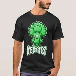 T-shirt Homme Femme Vegan Cool Court Sur Veggies Légumes S
