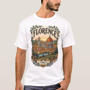 T-Shirt homme Florence Italie vintage