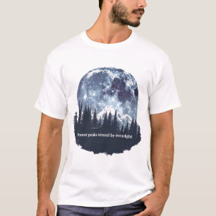 T-Shirt Homme Forest Peaks Kissed by Moonlight