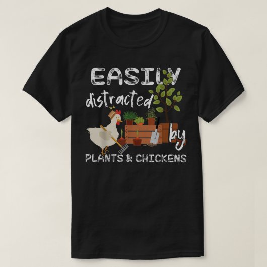 T-shirt Homme fou de poulet (Design devant)