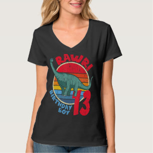 T-shirt Homme garçon 13e anniversaire I Rawr! Brachiosauru
