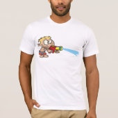 T-Shirt Homme Garçon Avec Un Super Soaker (Devant)