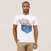 T-shirt Homme Glacière de glace (Devant entier)