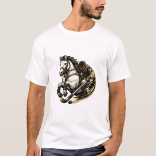 T-Shirt Homme Graphique Joueur de Polo Vintage sur