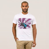T-shirt Homme Guitare Bleue (Devant entier)