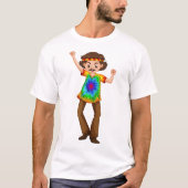 T-shirt Homme hippie (Devant)