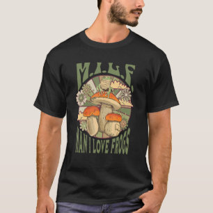 T-shirt Homme I Love Frogs M I L F Mushroom Vintage Esthèt