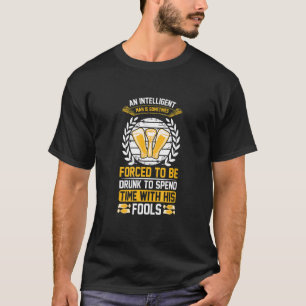 T-shirt Homme Intelligent Bière Boire Lager Craft Bière Ho