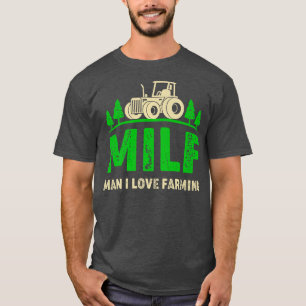 T-shirt Homme J'Aime Cultiver Drôle Agriculteur Tracteurs