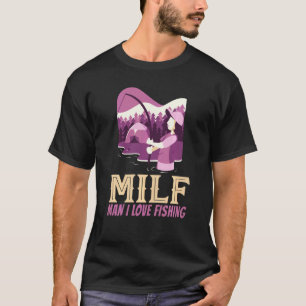 T-shirt Homme j'aime la pêche été camping fille randonnée