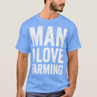 T-shirt homme j'aime l'agriculture drôle