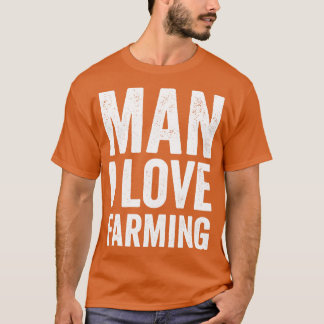 T-shirt homme j'aime l'agriculture drôle