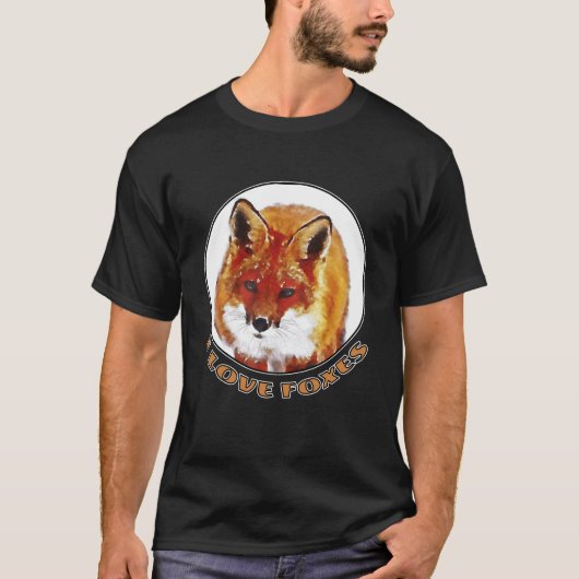 T-shirt Homme J'Aime Les Renards (Devant)