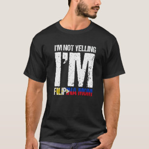 T-shirt Homme Je ne crie pas Je suis maman philippine Drap