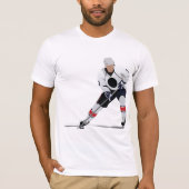 T-shirt homme joueur de hockey sur glace (Devant)