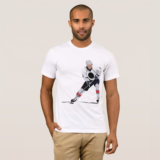 T-shirt homme joueur de hockey sur glace