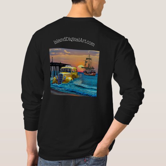 T-shirt homme L/S avec l'image de IslandDigitalArt (Dos)
