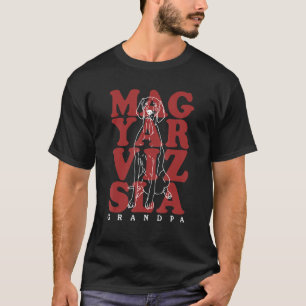 T-shirt Homme Magyar Vizsla Grand-père Chien Hongrois Poil