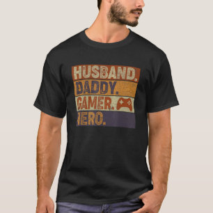 T-shirt Homme Mari Papa Père Gamer Jeu Cadeau
