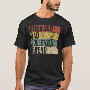 T-shirt Homme mari papa volleyball légende volleyball spor