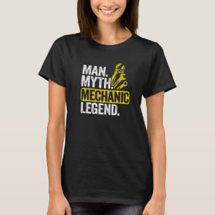 T-shirt Homme Masculin Mythe Mécanicien Légende Type De Ga