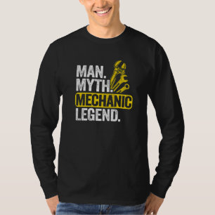 T-shirt Homme Masculin Mythe Mécanicien Légende Type De Ga