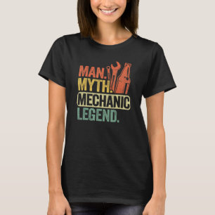 T-shirt Homme Masculin Mythe Mécanicien Légende Type de Vo