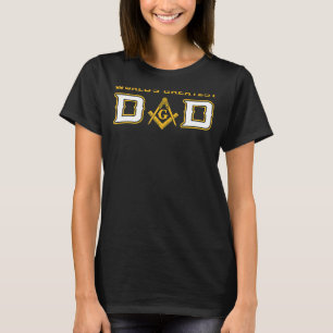 T-shirt Homme Masonic Monde le plus grand papa Freemason P