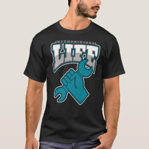 T-shirt Homme Mécanique Papa Vie Hommes Drôle Mécanique