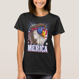 T-shirt Homme Merica 4 juillet Patriotique Aigle Mullet Am