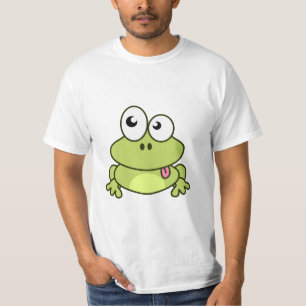 T-shirt Homme mignon drôle de bande dessinée de grenouil