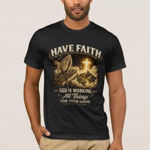 T-shirt homme modèle Ayez foi en Dieu