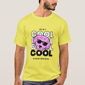 T-shirt Homme Mon Chien Pense Que Je Suis Cool T Chemise F