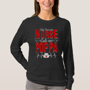 T-shirt Homme Mon infirmière préférée m'appelle Poppa Nurs