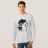 T-shirt homme moustache drôle (Devant entier)